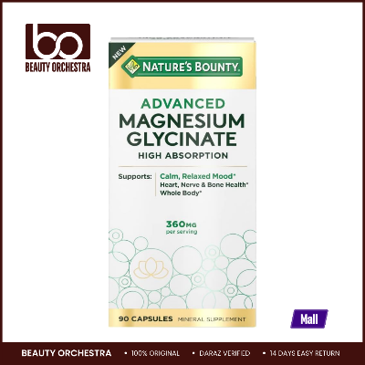 Picture of Nature's Bounty Advanced Magnesium Glycinate 360 mg  - 90 Capsules