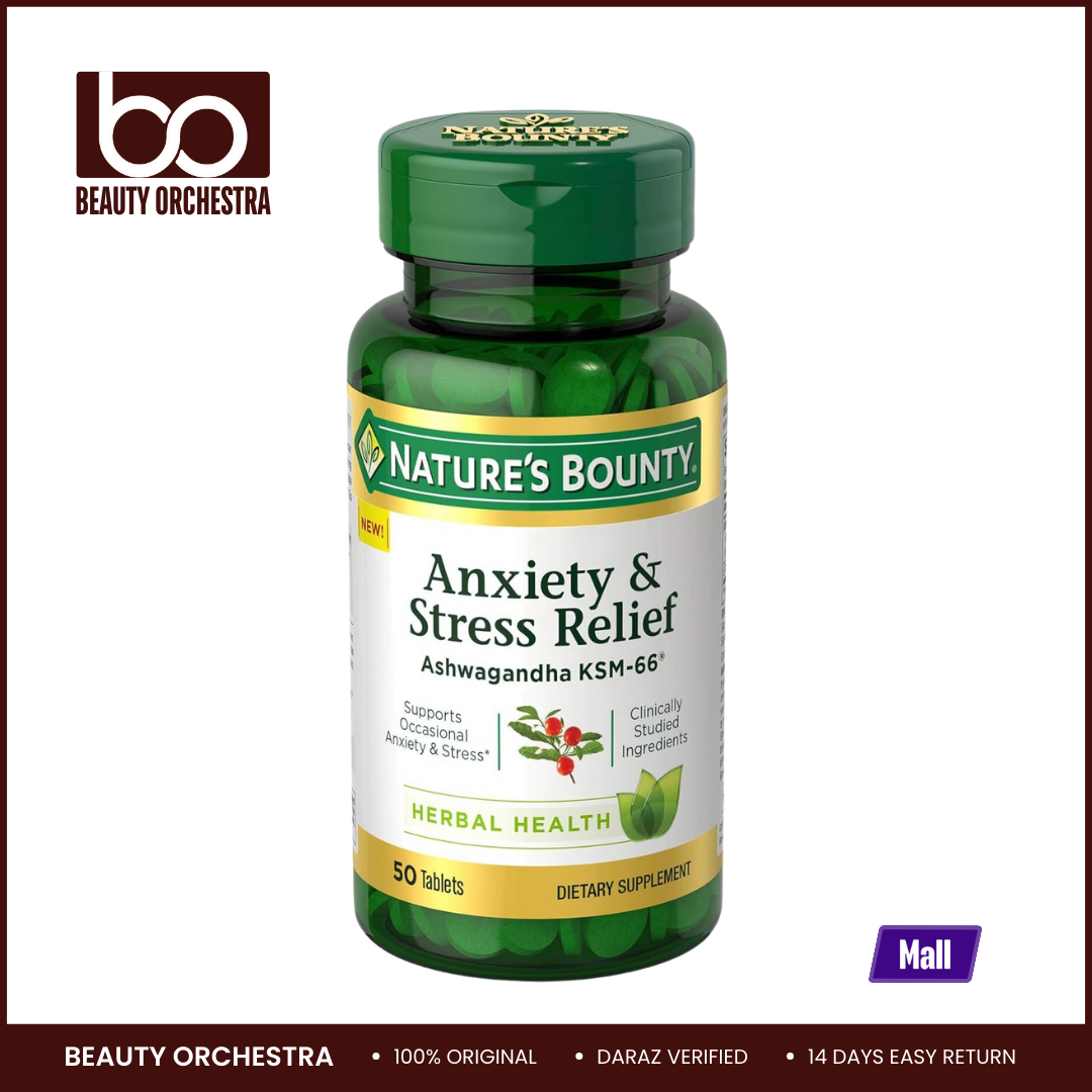 Picture of Nature's Bounty Anxiety & Stress Relief - 50 Tablets