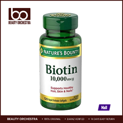 Picture of Nature's Bounty Biotin 10000mcg - 120 Softgels