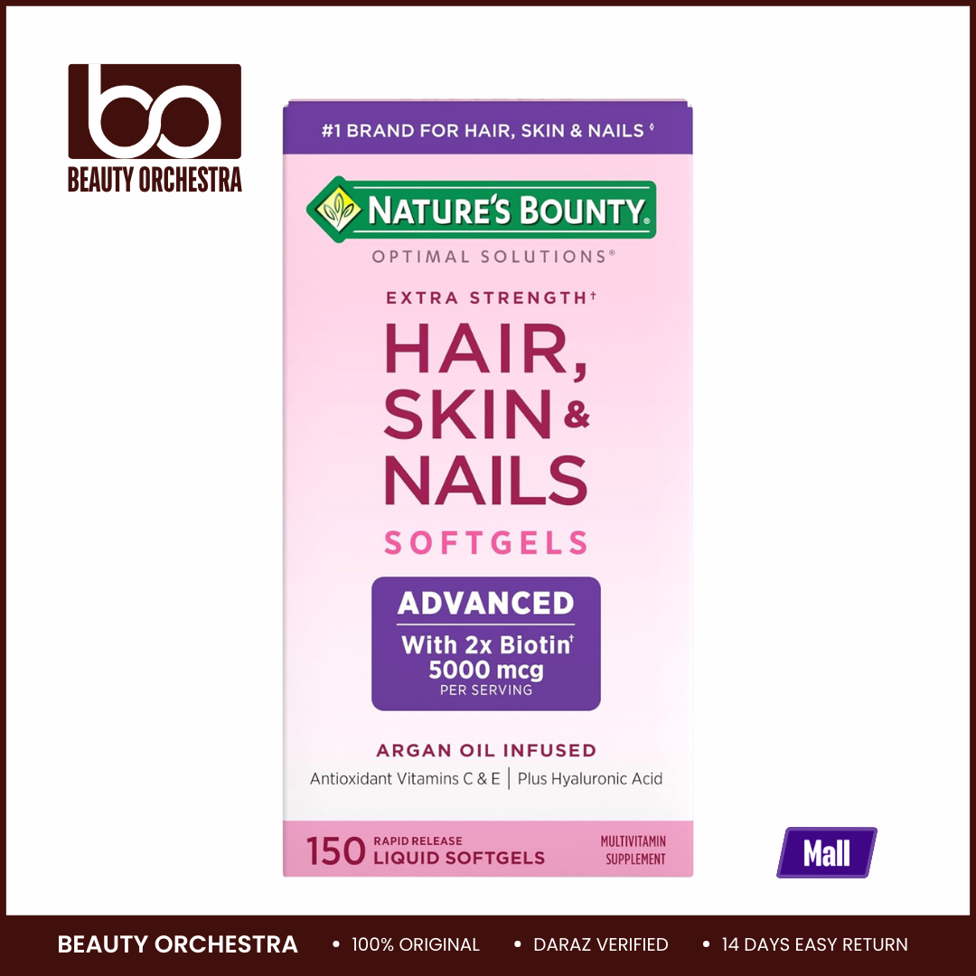 Picture of Nature's Bounty Extra Strength Hair, Skin & Nails 5000 mcg - 150 Softgels