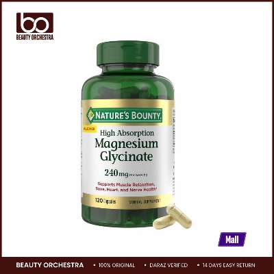 Picture of Nature's Bounty High Absorption Magnesium Glycinate 240 mg 120 Count