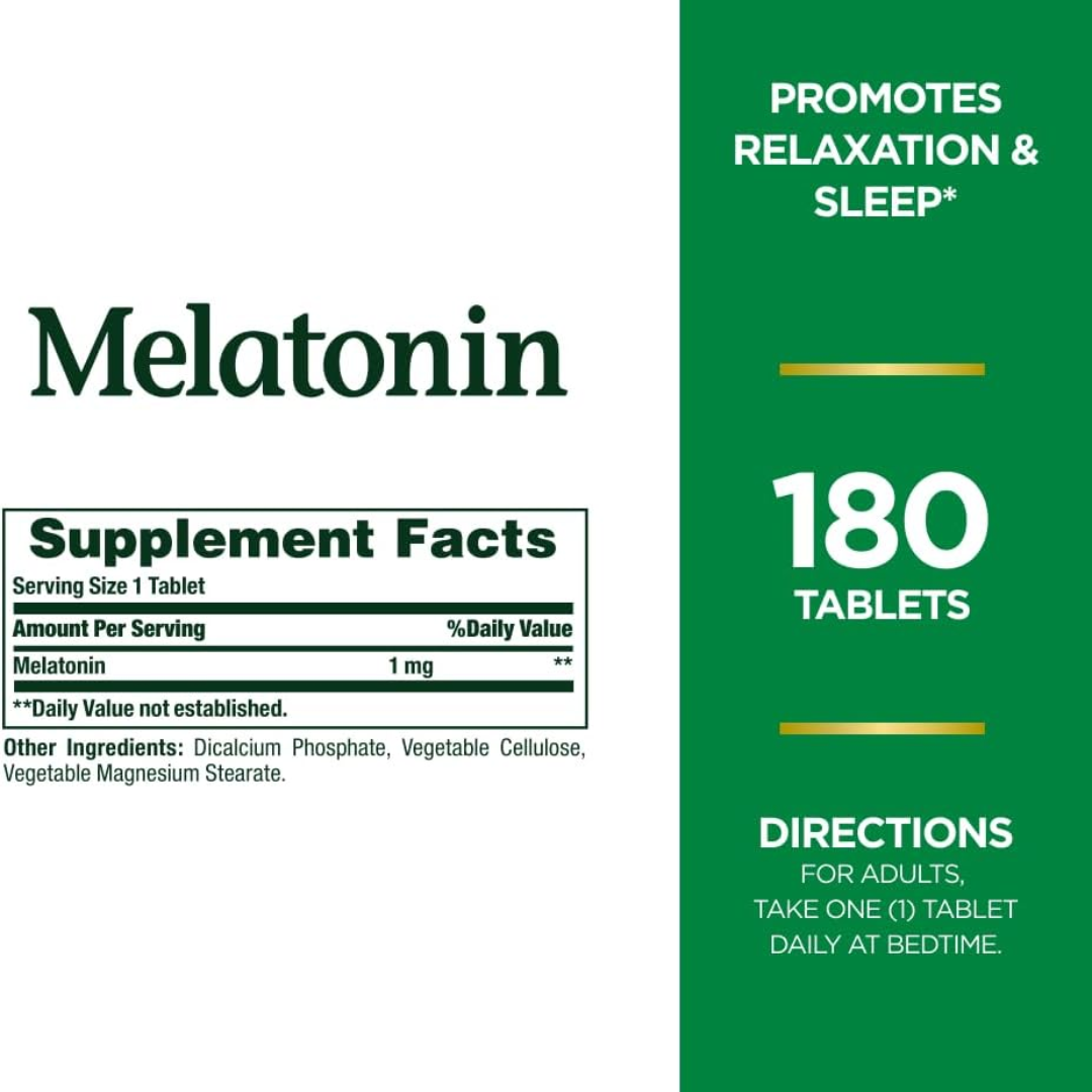Picture of Nature's Bounty Melatonin 1mg - 180 Tablets