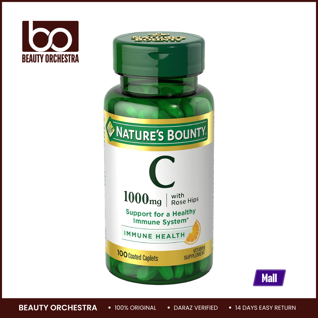 Picture of Nature's Bounty Vitamin C 1000 mg With Rose Hips - 100 Caplets