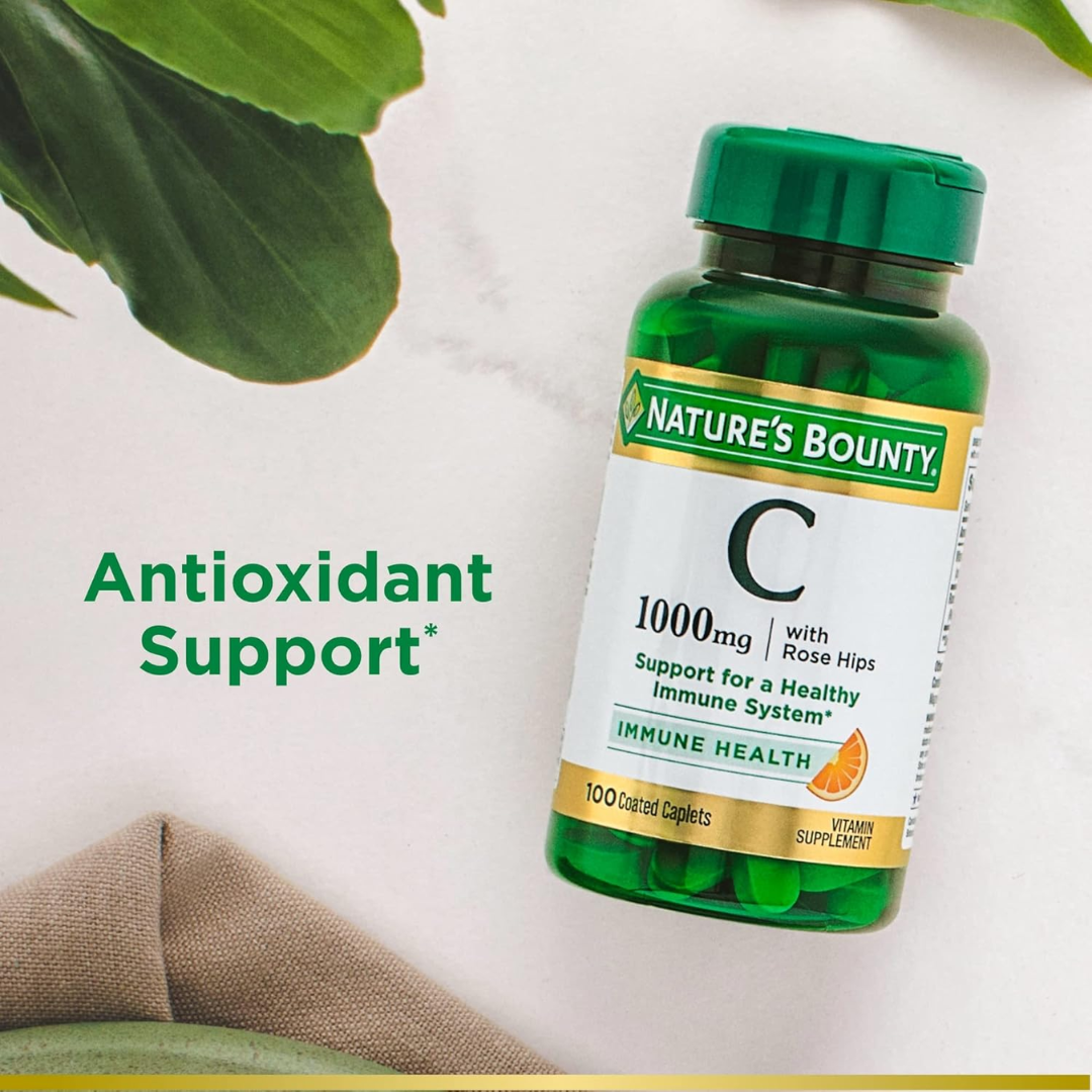Picture of Nature's Bounty Vitamin C 1000 mg With Rose Hips - 100 Caplets