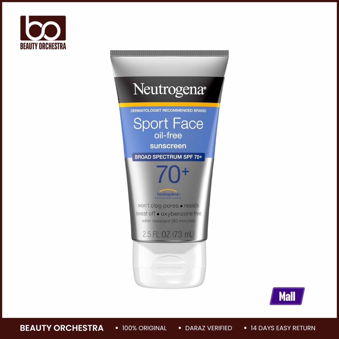 Picture of Neutrogena Sport Face Sunscreen, Broad Spectrum Sunblock SPF 70+ 2.5 FL (73 ml - USA)