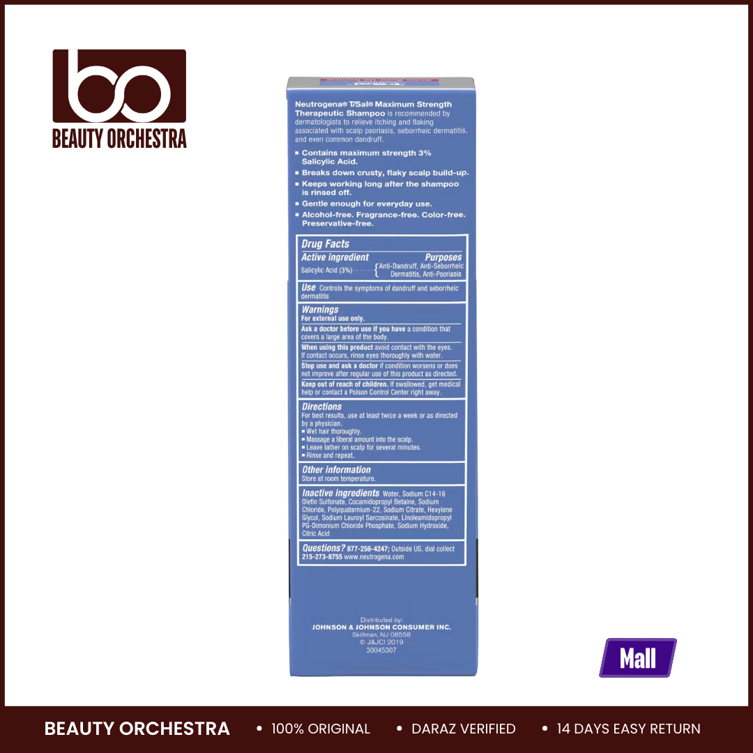 Picture of Neutrogena T Sal Therapeutic Shampoo for Scalp Treatment - 133ml (USA)