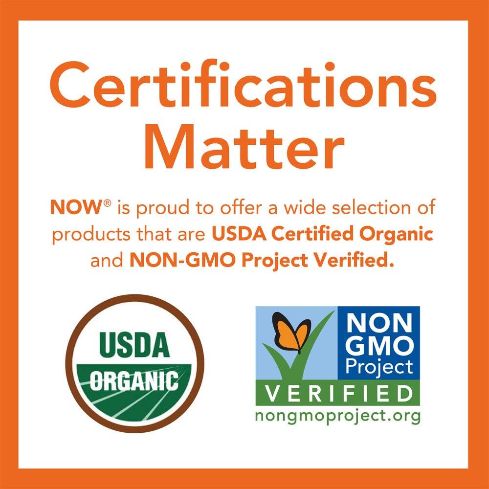 Picture of Now Certified Organic Inulin Powder Prebiotic Pure Powder 227g