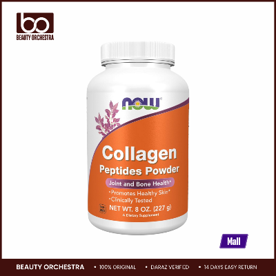 Picture of NOW Collagen Peptides Powder, Clinically Tested Joint and Bone Health - 227gm