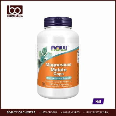 Picture of NOW Foods Magnesium Malate Caps with 95 mg 180 Veg Capsules