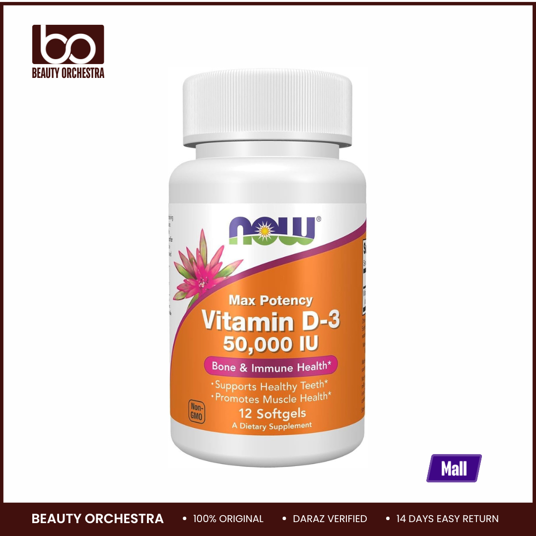 Picture of Now Foods Vitamin D-3 50,000 IU 12 Softgel