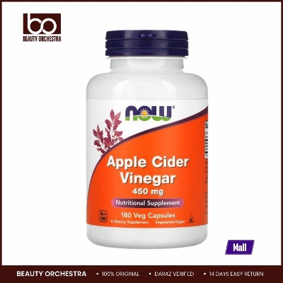 Picture of NOW Foods, Apple Cider Vinegar, 450 mg, 180 Veg Capsules