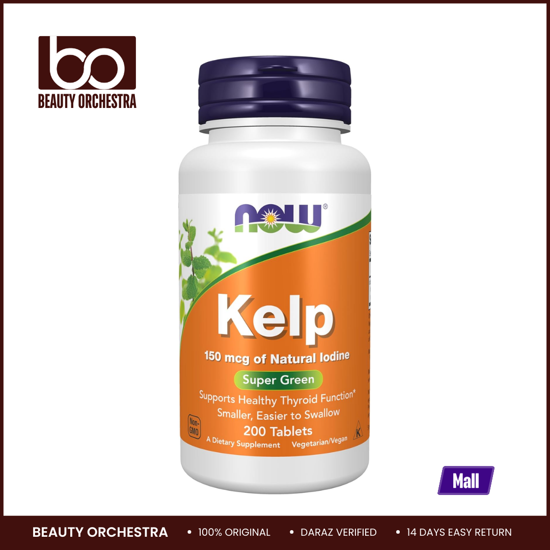 Picture of NOW Kelp 150 mcg of Natural Iodine - 200 Tablets