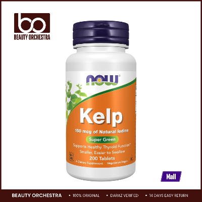 Picture of NOW Kelp 150 mcg of Natural Iodine - 200 Tablets