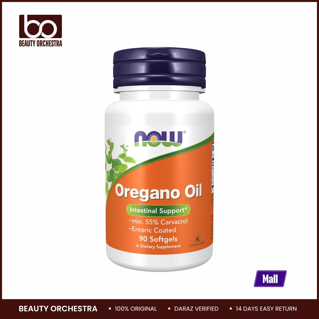 Picture of NOW Oregano Oil with Ginger and Fennel Oil Enteric Coated 90 Softgels