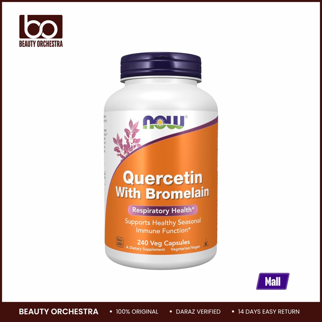 Picture of NOW Quercetin with Bromelain 240 Veg Capsules