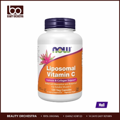 Picture of NOW Supplements Liposomal Vitamin C Immune & Collagen Support 120 Veg Capsules