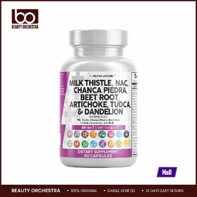 Picture of Nutraceuticals Milk Thistle NAC Chanca Piedra Beet Root Artichoke Dandelion - 60 Capsules
