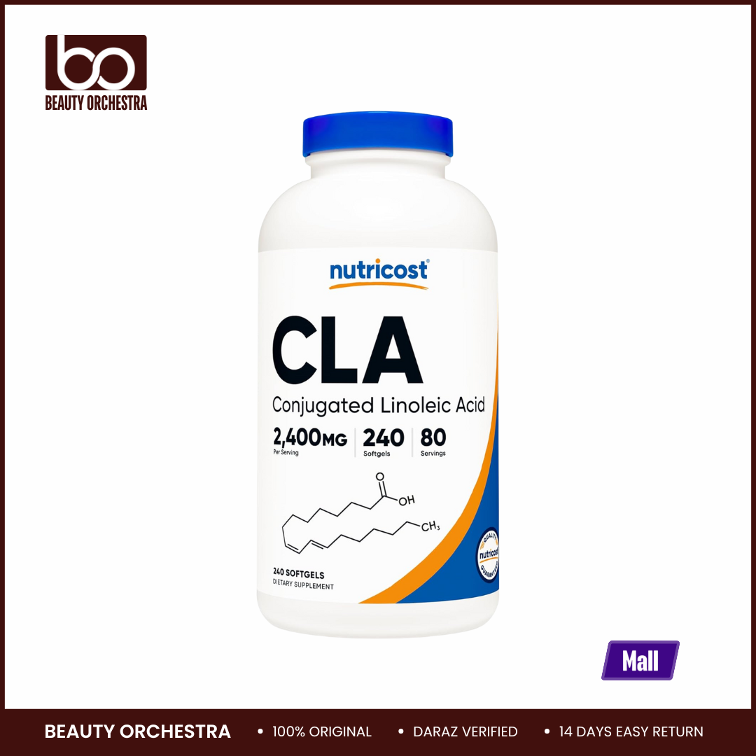 Picture of Nutricost CLA (Conjugated Linoleic Acid) 800mg, 240 Softgels
