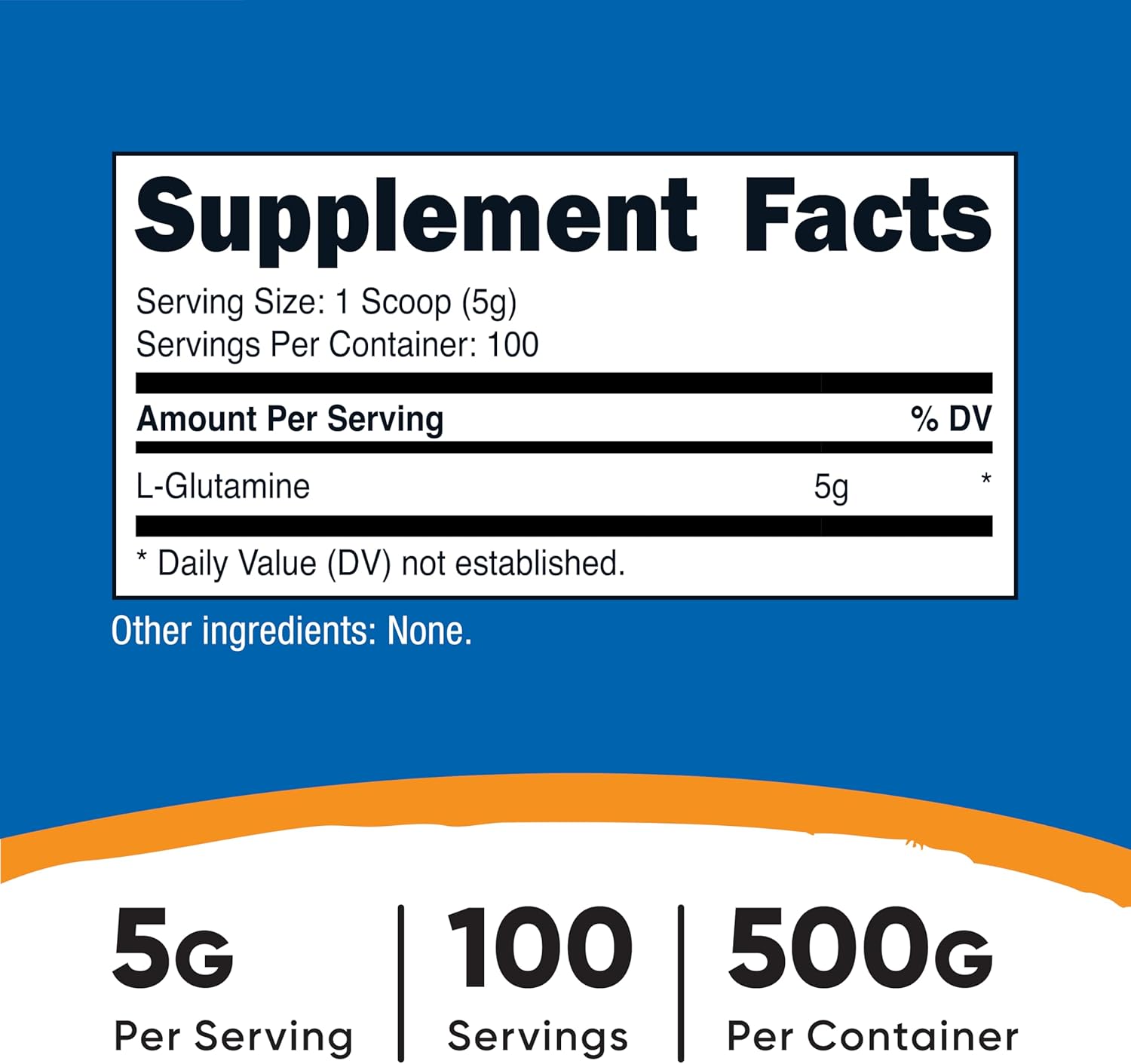 Picture of Nutricost L-Glutamine Powder (500 Grams)