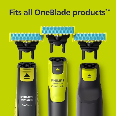 Picture of Philips Norelco OneBlade Anti Friction Blade, Genuine Replacement Blade for OneBlade Electric Shaver and Trimmer, Durable Stainless Steel, Trim, Edge and Shave