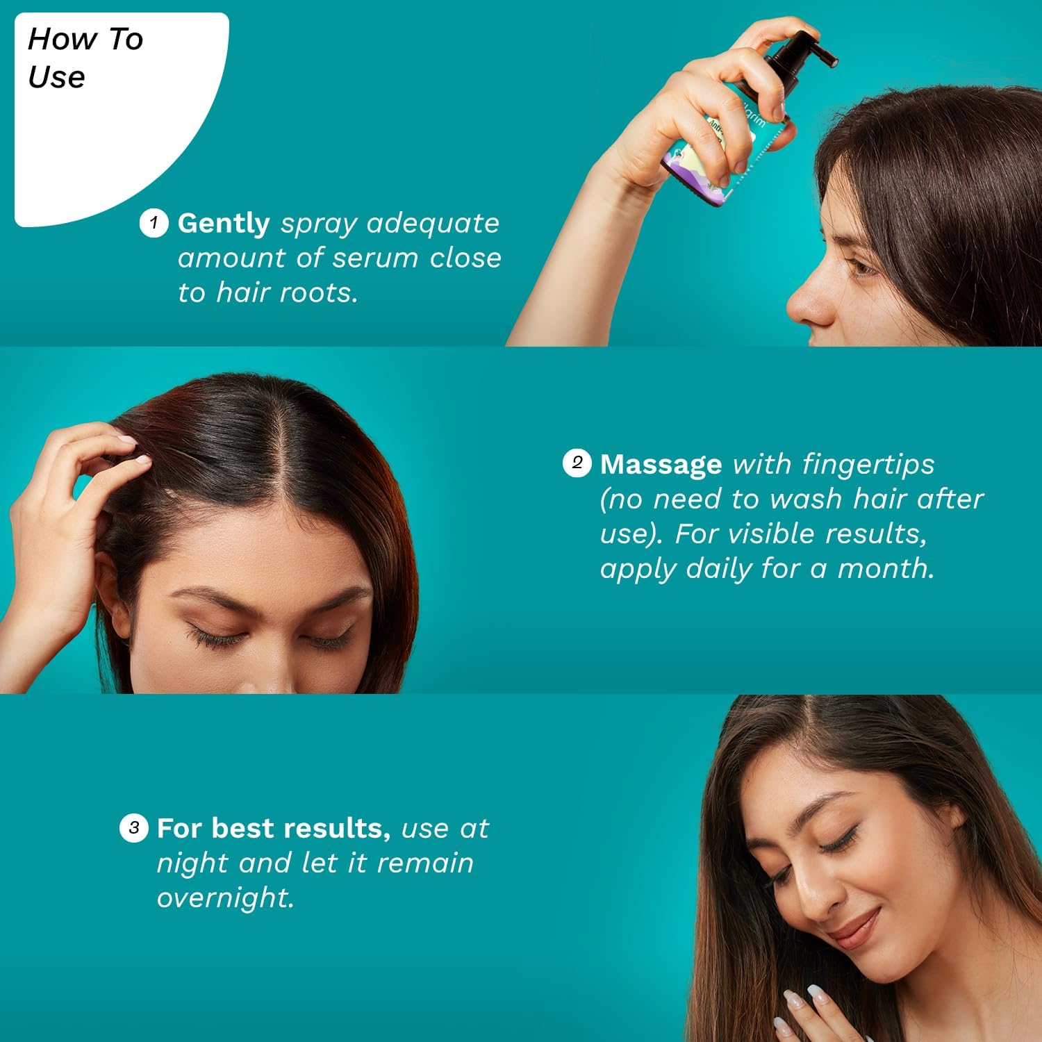 Picture of Pilgrim RootActive Anti-Hairfall Serum with Spanish Rosemary Caffeine Biotin Capilia Longa Saw Palmetto (30ml)