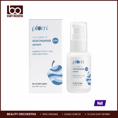 Picture of Plum 10% Niacinamide Face Serum with Rice Water - 30 ml