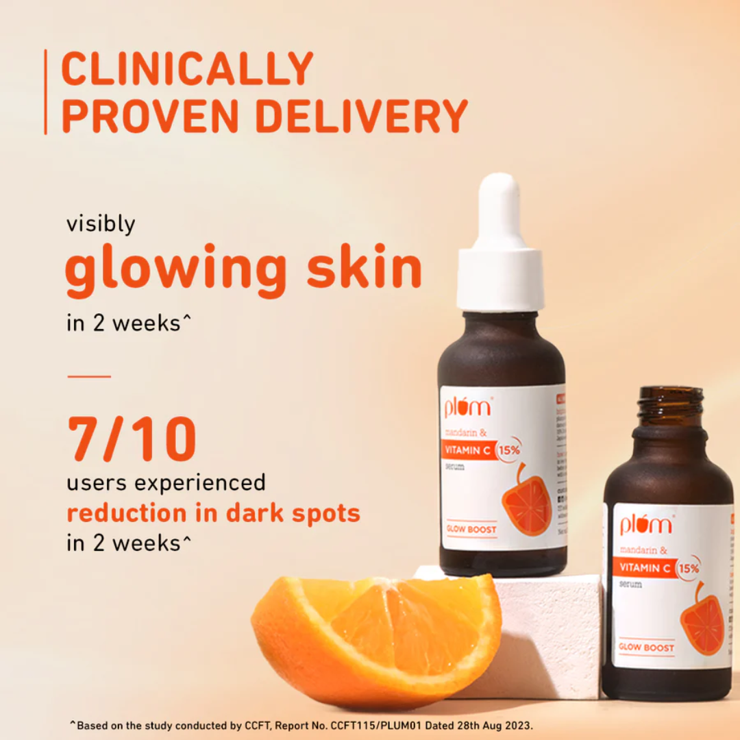Picture of Plum 15% Vitamin C Face Serum with Mandarin - 30ml