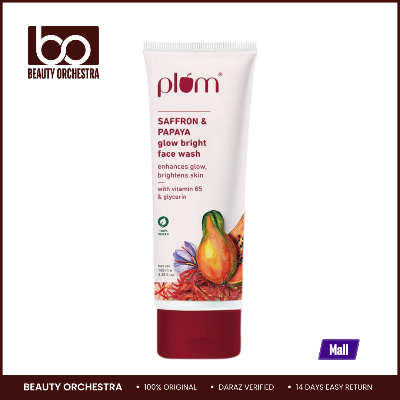Picture of Plum Saffron & Papaya Glow Bright Face Wash - 100ml