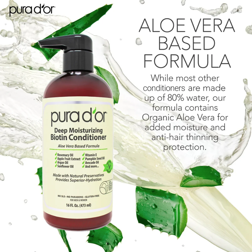 Picture of Pura d'or Deep Moisturizing Biotin Conditioner 16 oz - (473 ml)