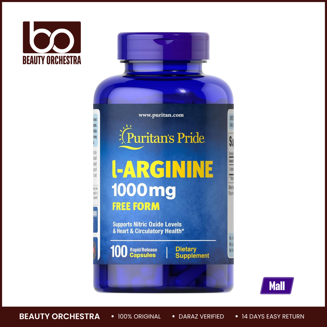 Picture of Puritans Pride Puritan's Pride L-arginine 1000mg - 100 Capsules