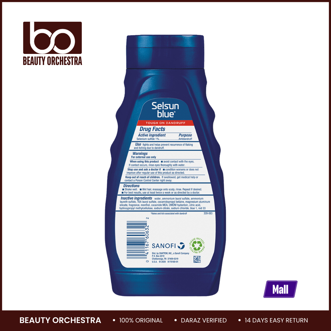 Picture of Selsun Blue Medicated Anti-Dandruff Shampoo For Scalp Treatment - 325ml