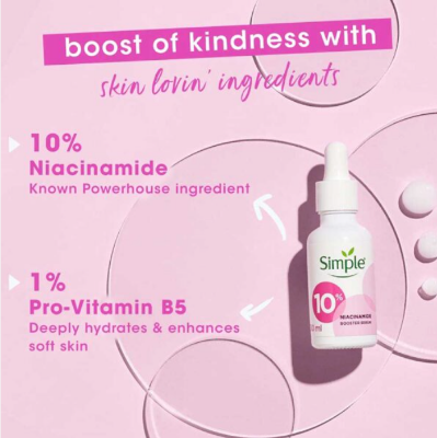 Picture of Simple 10% Niacinamide Vitamin B3 Booster Serum 30ml (International)