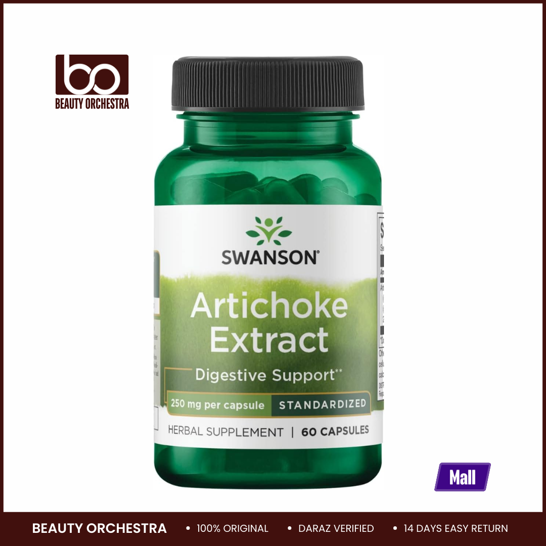 Picture of Swanson Artichoke Leaf Extra Strength Supports Healthy Digestion Healthy Liver Function, Non-GMO, 60 Capsules