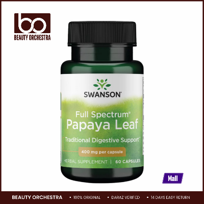 Picture of Swanson Full Spectrum Papaya Leaf 400 mg - 60 Capsules