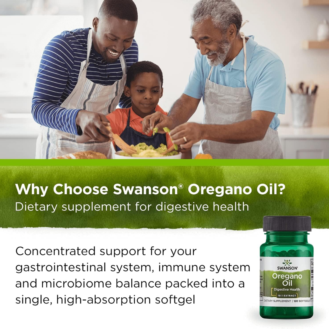 Picture of Swanson Oregano Oil 10:1 Extract - 120 Softgels