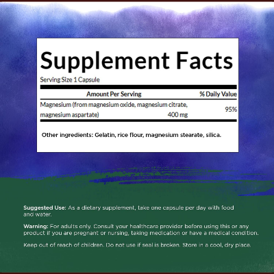 Picture of Swanson Triple Magnesium Complex 400mg - 100 Capsules