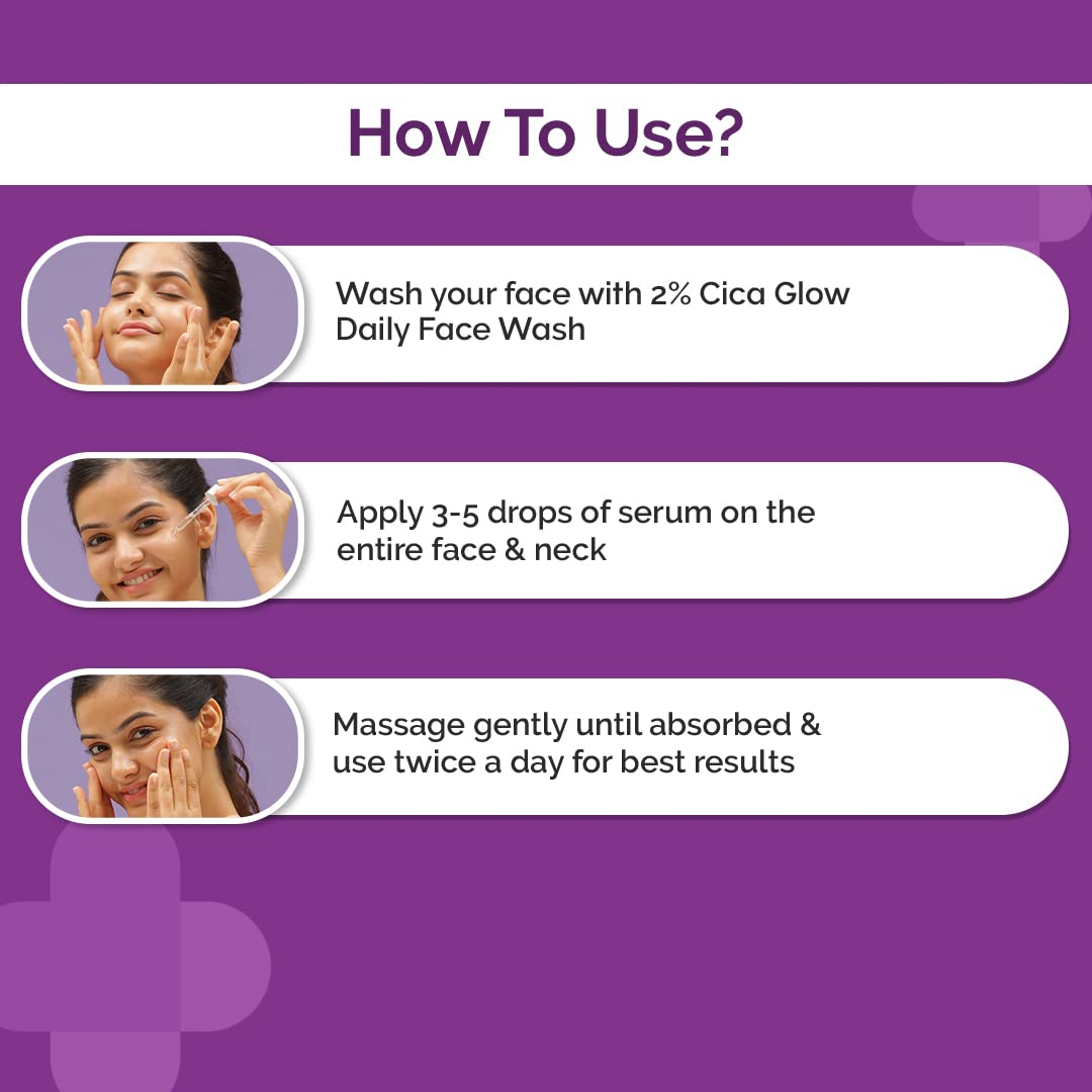 Picture of The Derma Co 10% Cica-Glow Face Serum - 30ml