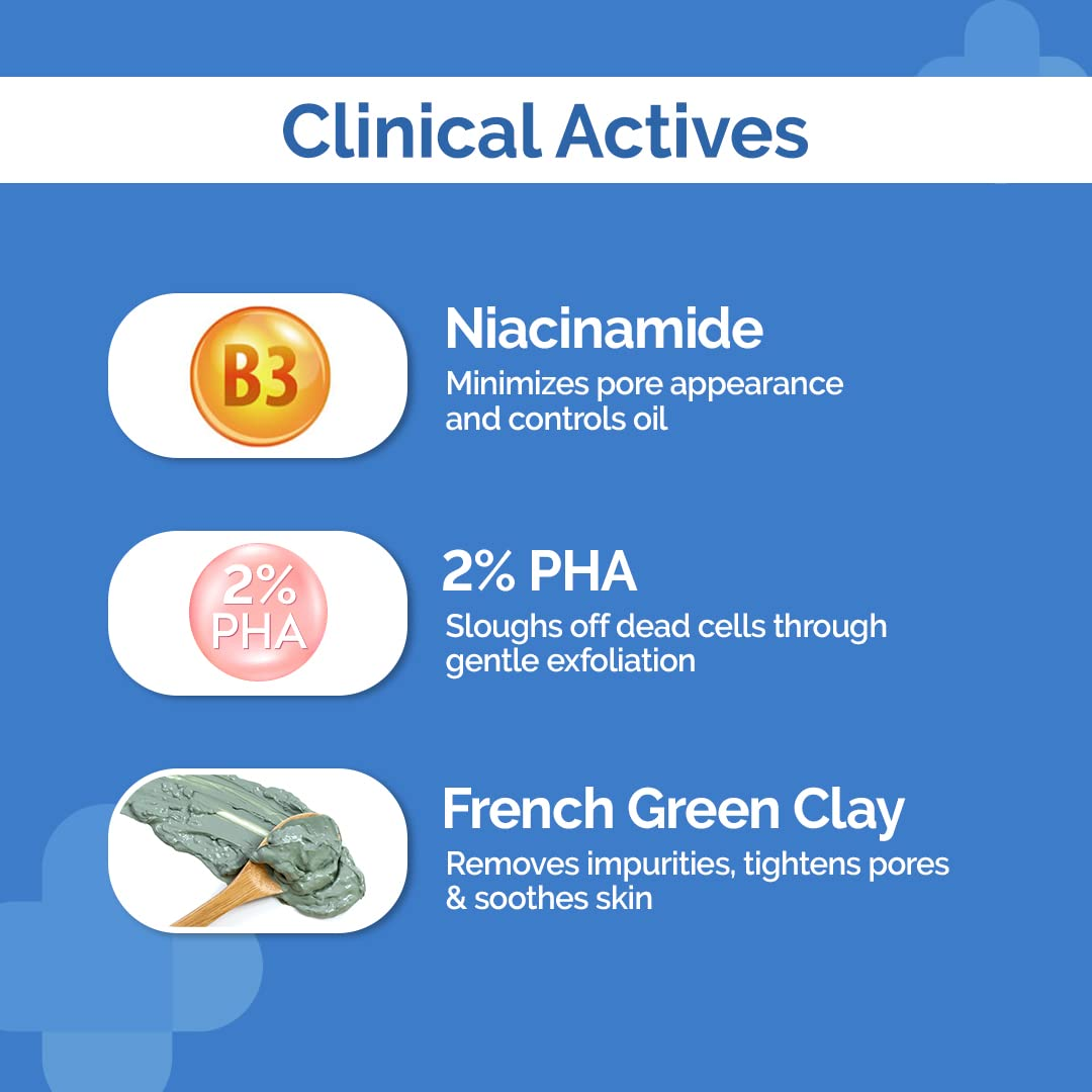 Picture of The Derma Co Pore Minimizing clay Oil-Free Daily Face Wash - 100ml