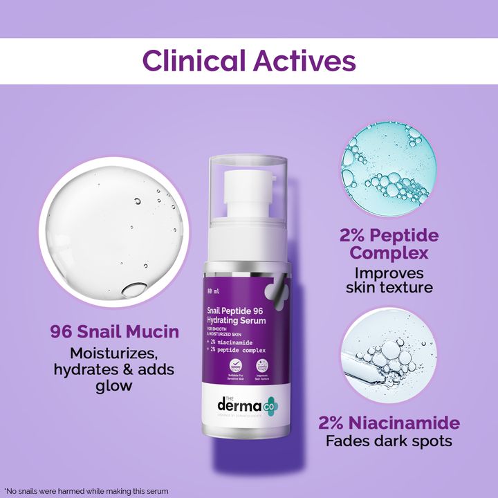 Picture of The Derma Co Snail Peptide 96 Hydrating Serum 30 ml