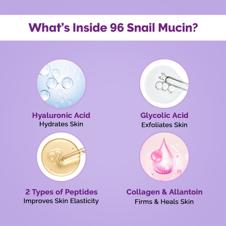 Picture of The Derma Co Snail Peptide 96 Hydrating Serum 30 ml