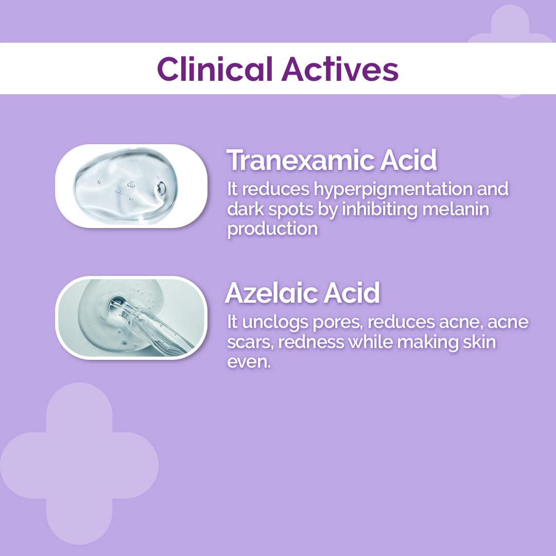 Picture of The Derma Co. Tran-Zelaic Pigmentation Corrector Serum with 3% Tranexamic Acid & 10% Azelaic Acid - 30g