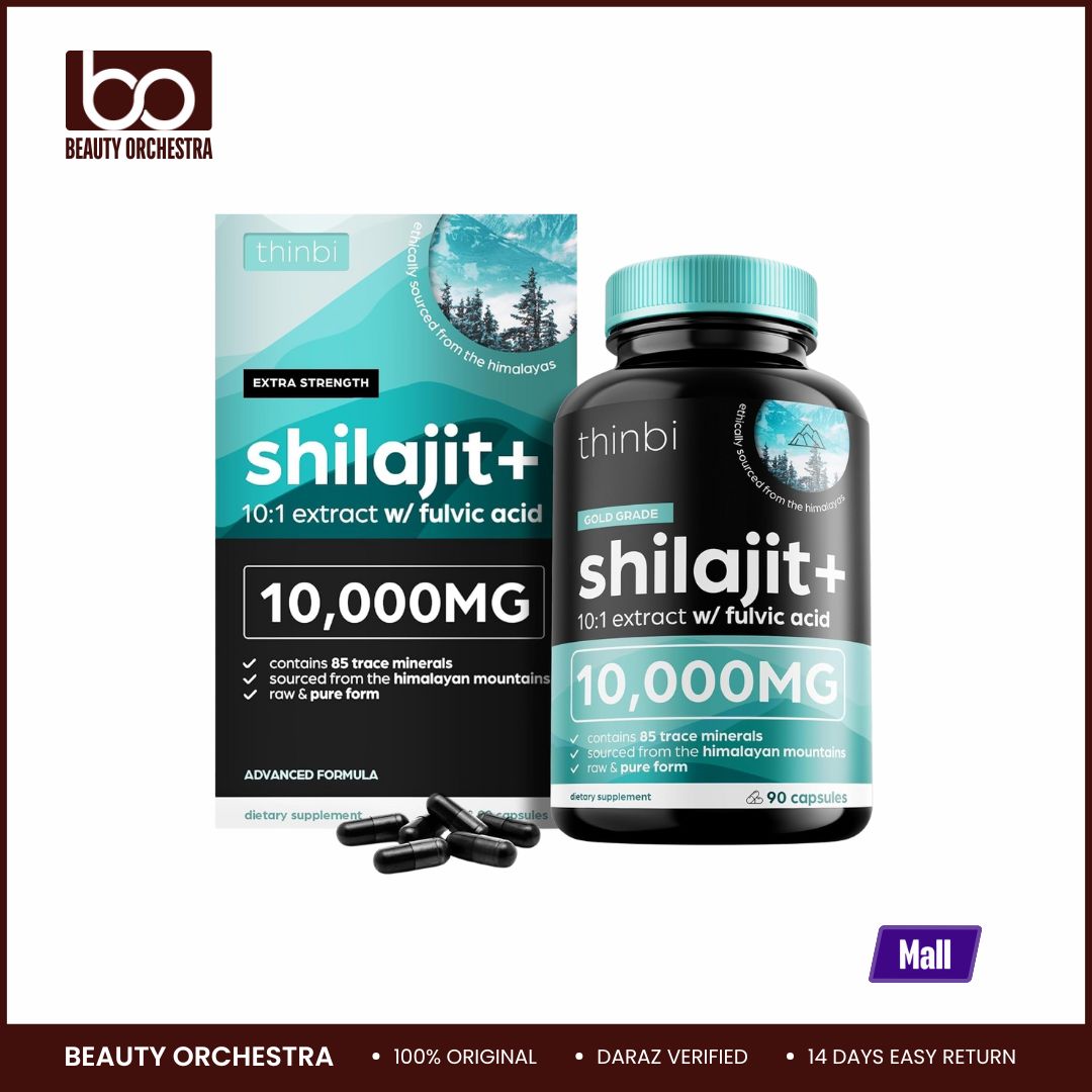 Picture of Thinbi Pure Himalayan Shilajit 10000mg Maximum Potency Organic Capsules 90 Capsules