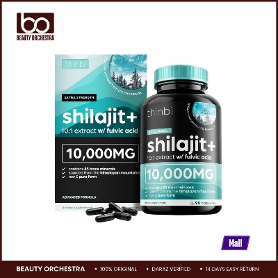 Picture of Thinbi Pure Himalayan Shilajit 10000mg Maximum Potency Organic Capsules 90 Capsules