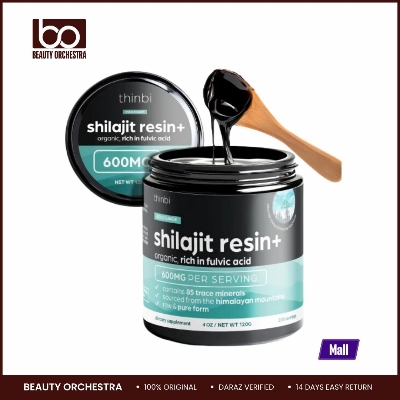 Picture of Thinbi Shilajit Resin 4oz Extra Strength – Pure Himalayan Shilajit for Men & Women, 75%+ Fulvic Acid & 85+ Trace Minerals for Energy, Immune & Metabolism Support, Lab-Tested, Better Than Gummies