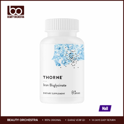Picture of THORNE - Iron Bisglycinate - 25 mg Iron Supplement for Enhanced Absorption Without Gastrointestinal Side Effects - 60 Capsules