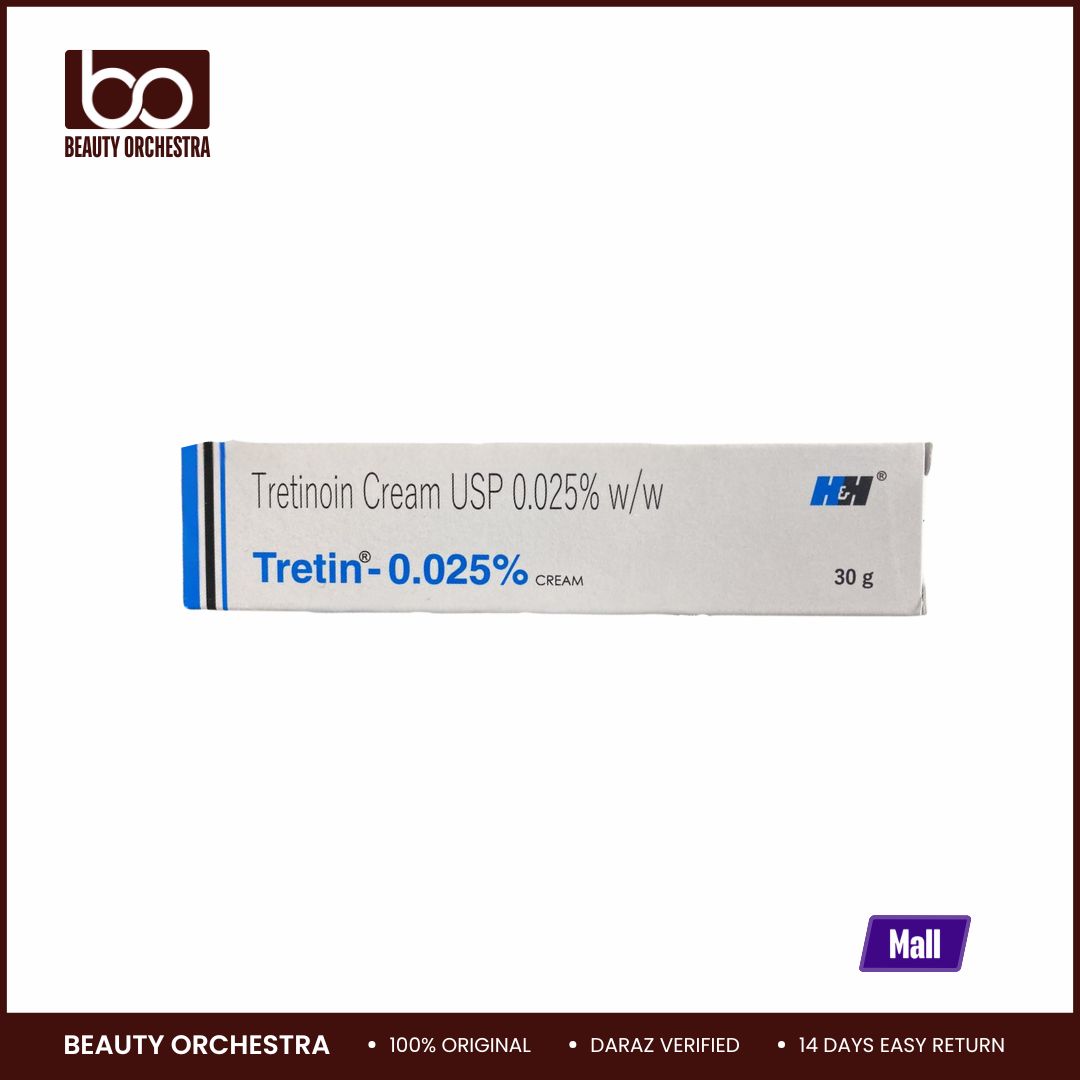 Picture of Tretin 0.025% Cream for acne treatment and pores-30 gram