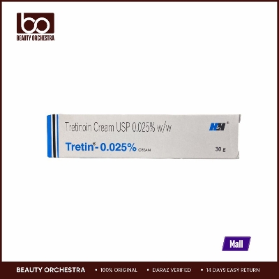 Picture of Tretin 0.025% Cream for acne treatment and pores-30 gram