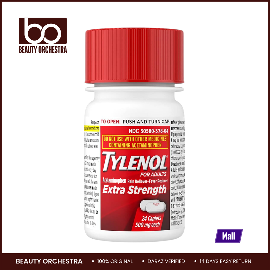 Picture of Tylenol Extra Strength 500 mg Acetaminophen - 24 Caplets