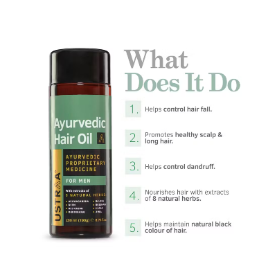 Picture of Ustraa Ayurvedic Hair Oil - 200ml