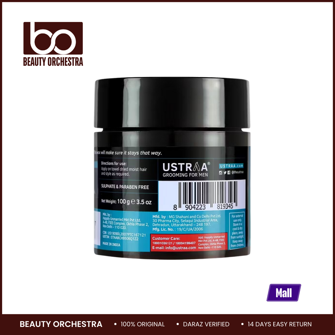 Picture of Ustraa Hair Wax Strong Hold - Wet Look - 100g